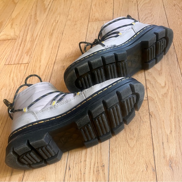 Dr. Martens Gray Ankle Boots with Black and Yellow Accents - Picture 5 of 6